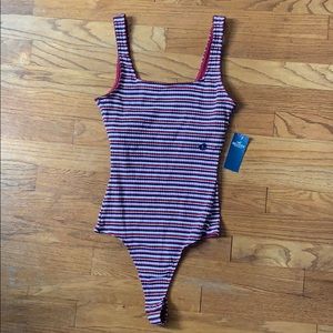 Brand New Hollister Striped Bodysuit